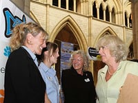 CATS get the cream as Bude girls are presented with award from the Duchess of Cornwall