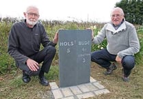 Replica of missing milestone now in place