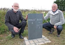 Replica of missing milestone now in place