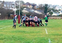 Hodges and Denford tries give Bude a brilliant comeback 26-24 victory against Tiverton