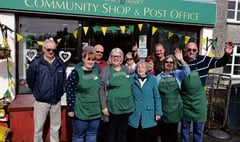 Community shop team celebrate milestone
