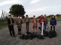 Scouts join BRAG for litter pick