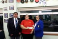 Captains present cheque at Stratton’s AGM