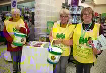 Ladies shake their tins at supermarket for CHSW