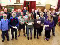 Cheques presented at Marhamchurch