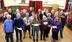 Cheques presented at Marhamchurch
