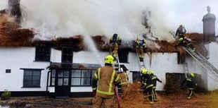 Road remains closed following huge village fire