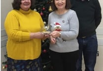 Memorial trophy presented at Marshgate WI Christmas party