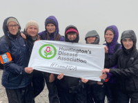 Care team receive award for fundraising Snowdon hike