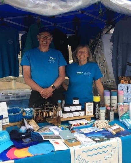 CHRIS and Elain are pictured running the Pool’s pop up shop