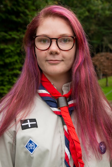 Victoria Love of Bodmin is one of 120 Scout volunteers paying their respect and supporting the lying-in-state of Her Majesty Queen Elizabeth II