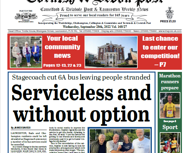 The front page of this week’s Post Series (September 28).