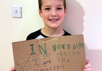 Fraser raises more than £1,000 for homeless