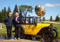 Classic Austin 7 car event at Treburley Garage in aid of Dame Hannahs
