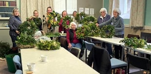 Wreath making at Werrington Ladies Circle