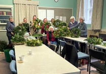 Wreath making at Werrington Ladies Circle