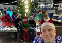 Santa visits homes in time for Christmas
