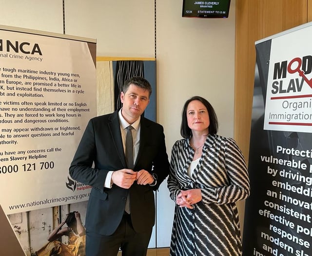 Wesminter Column with Scott Mann MP for North Cornwall