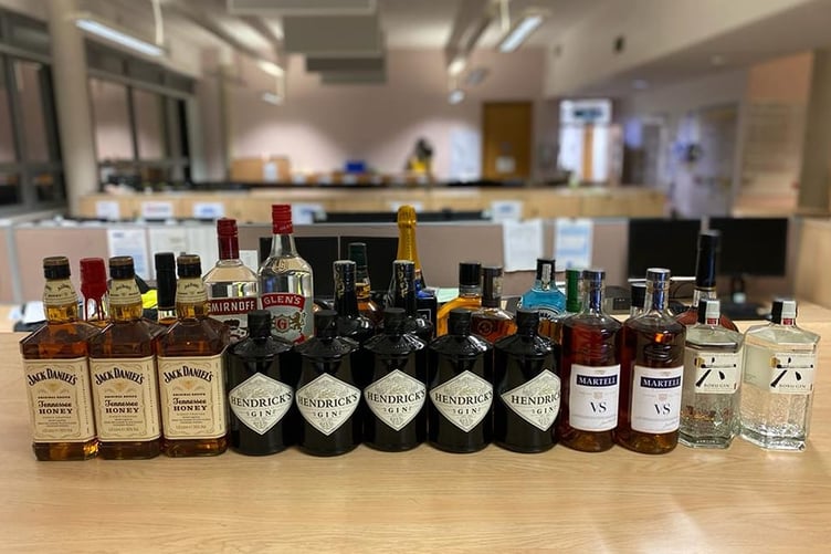 28 bottles of alcohol seized by Police
