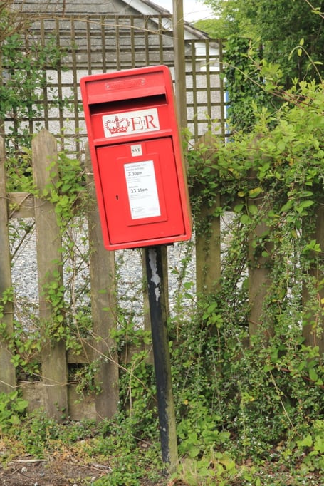The new postbox in Commonmoor