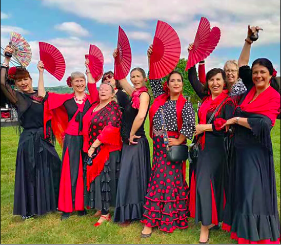 Mayfest dancers from Callington, Cornwall
