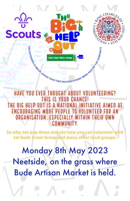 1st Bude Scout Group to hold showcasing event for The Big Help Out project on Coronation weekend