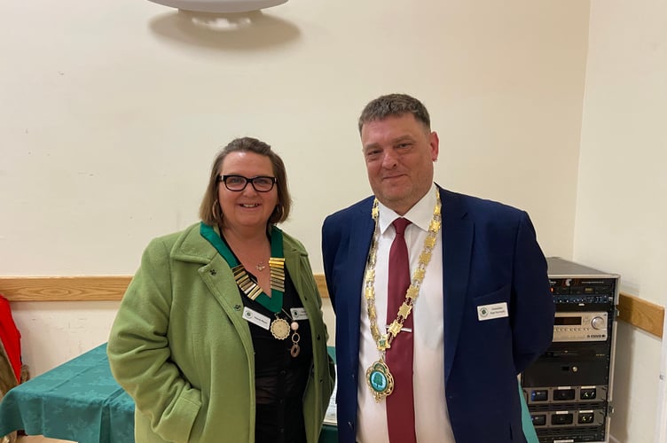 Deputy mayor Cllr Debra Ste Croix and mayor Cllr Nigel Kenneally. Picture: Rodney Parrish