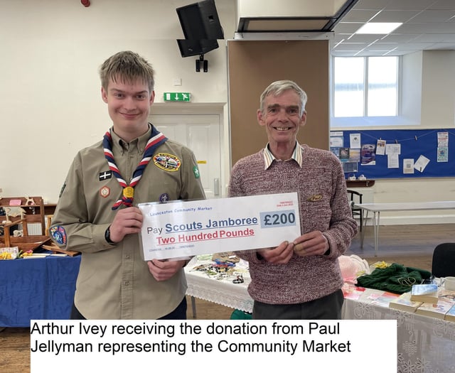 Market supports Scout aiming to embark on “life changing” trip