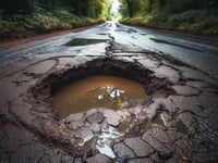 Cornwall ranks second for areas worst hit by potholes