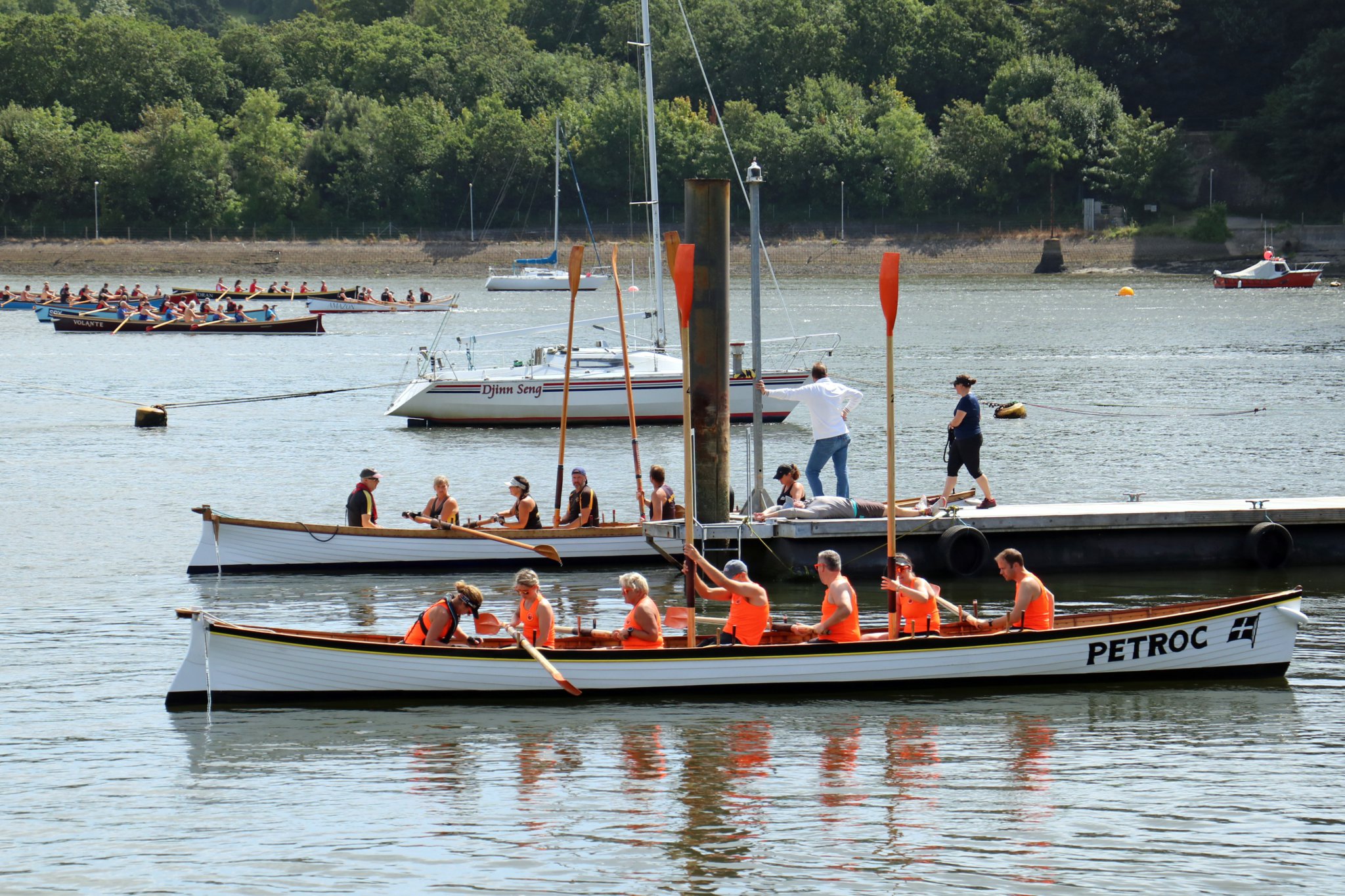 Counties battle it out in gig rowing championships