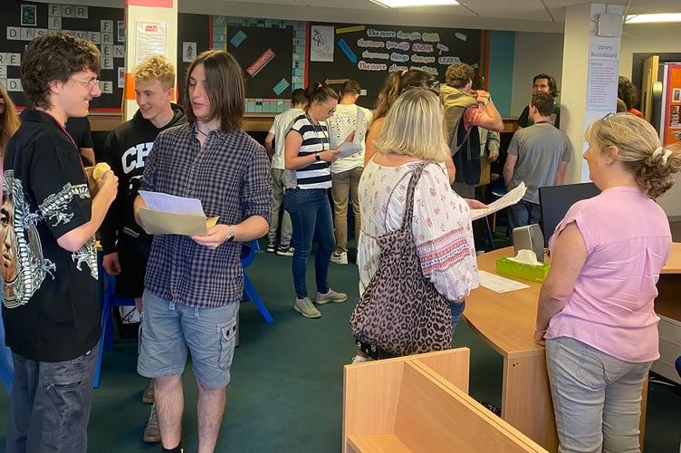 Budehaven students receive their exam results