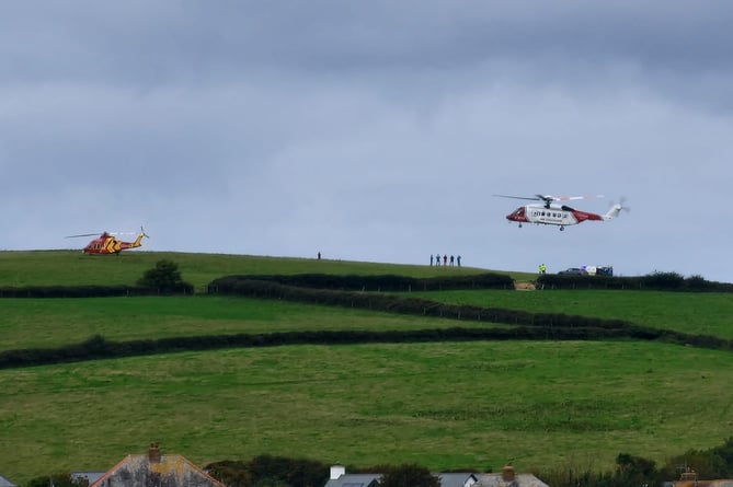 Helicopters in Bude