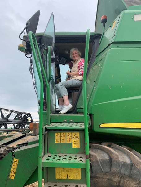 Jan on site getting to experience one of her dreams 