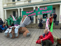 Princetown protest calls on Prince William to rewild Dartmoor