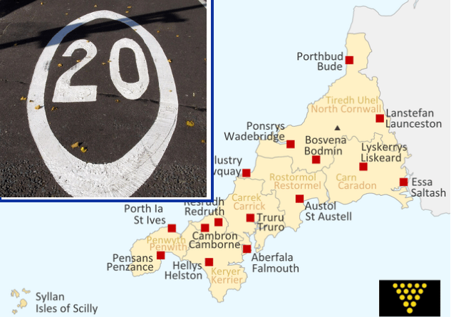 Cornwall's 20mph Rollout