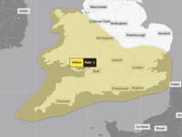Cornwall set for showers as Met Office issues yellow weather warning 