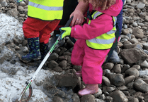 Bude students do their bit with beach litter-pick