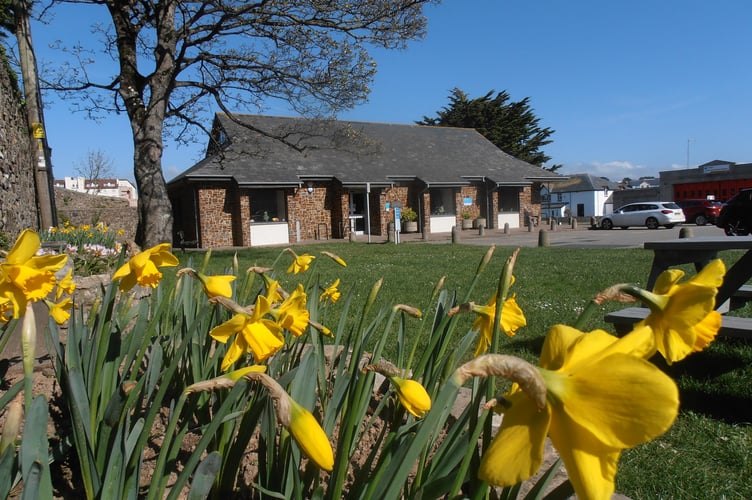 Bude Library where the coffee morning will be held.