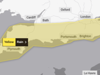 Yellow weather warning issued for South West 
