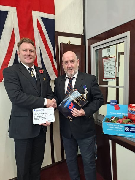 Bude RBL receive huge donation for Poppy Appeal