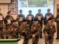 Holsworthy Army Cadets awarded progression badges