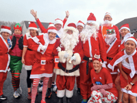 Santa run spreads Christmas cheer through town