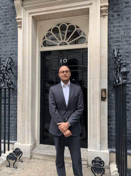 Jason Ghaboos of Bude received a Member of the Order of the British Empire