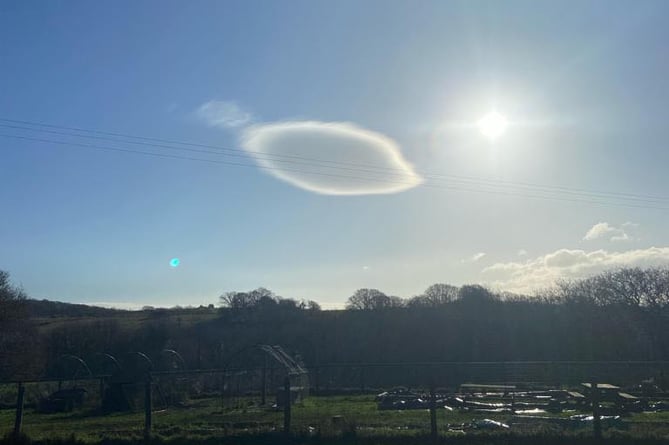 The cloud spotted over Beaworthy 