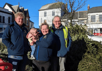 Lions collect more than 50 Christmas trees for Charity