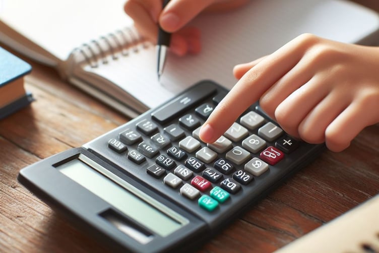 Child types into calculator - Bing AI