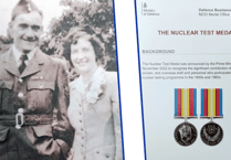 Holsworthy family receive Nuclear Test Medal for father's work
