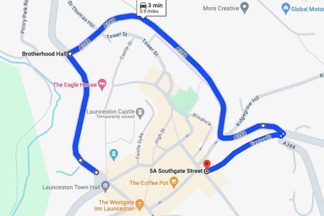 Launceston town centre closure diversion route 