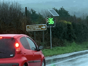 Parish hope new sign will slow down drivers 