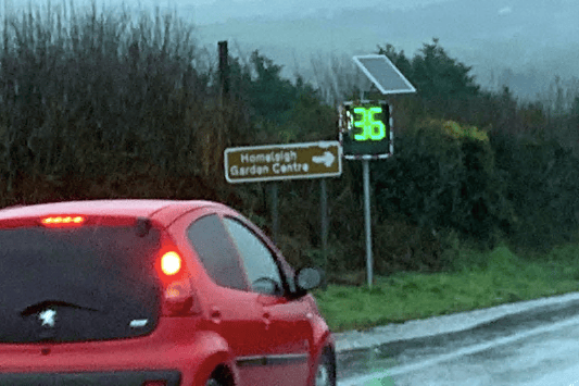 The sign at work in St Stephens by Launceston Rural Parish Council’s local area